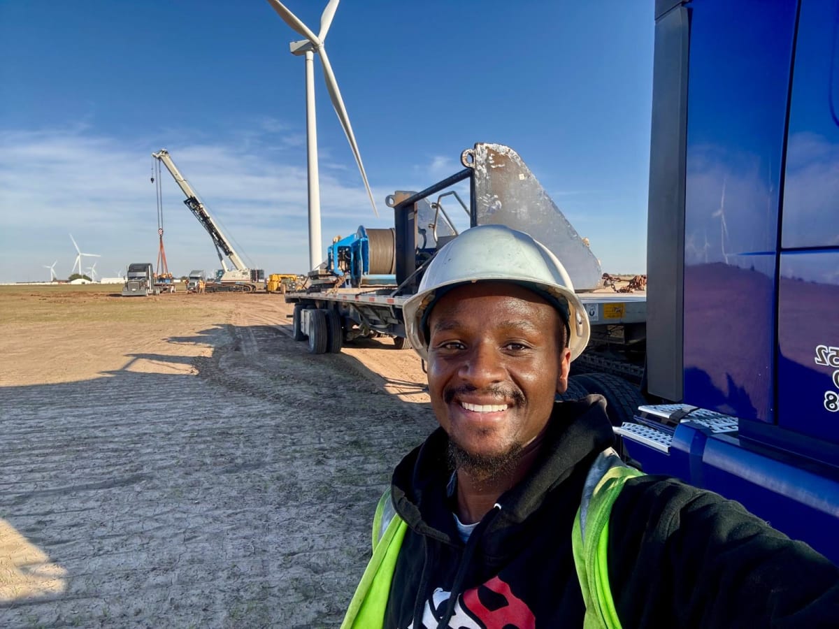 Charles Thuo, Kenyan engineer and founder of Apexloads logistics startup, smiling confidently