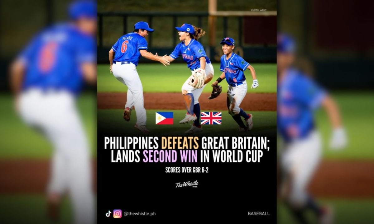 Philippines Beats Great Britain 6-2 at Baseball World Cup
