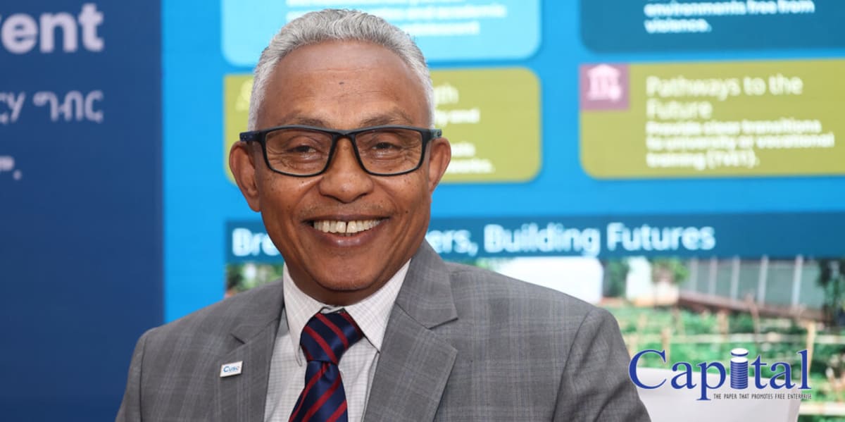Ethiopian schoolgirls in uniforms celebrating educational achievement in Benishangul-Gumuz region classroom