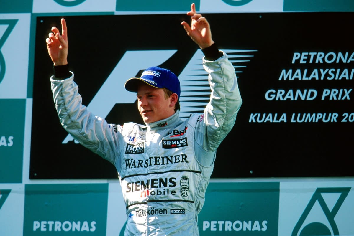 ** Young Mercedes Formula 1 driver Kimi Antonelli celebrating his first grand prix victory in China