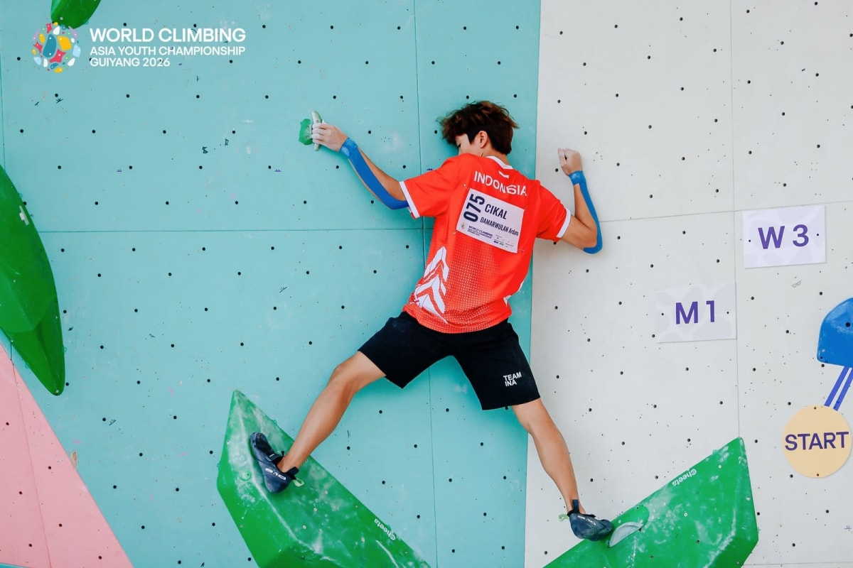 Indonesian Teen Wins Gold in Bouldering at Asia Championship