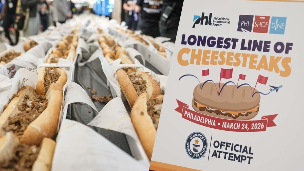 Philly Airport Sets World Record with 1,291 Cheesesteaks