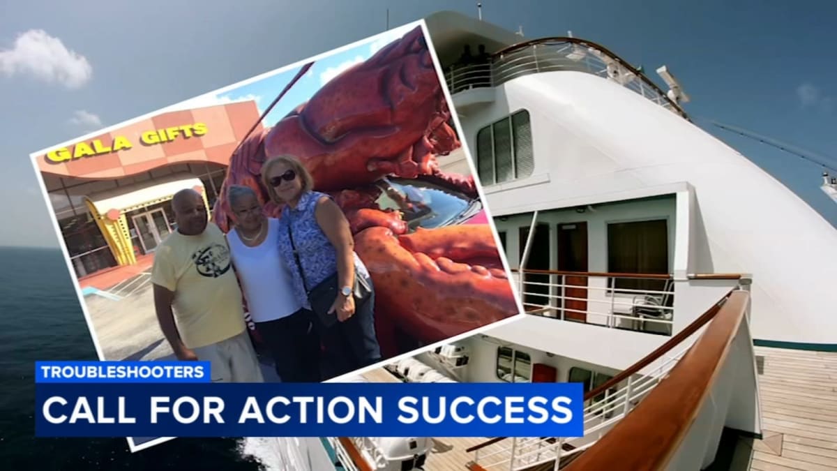 Senior woman smiling during video call with volunteer who helped recover cruise refund