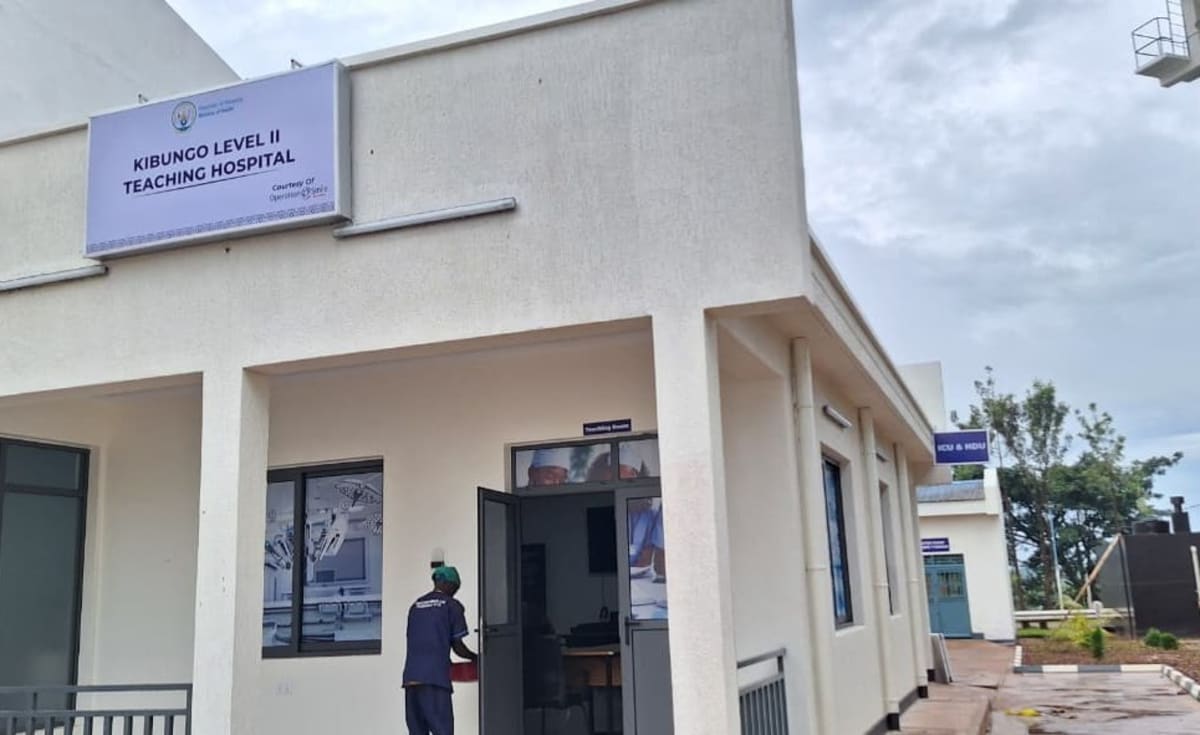 Modern surgical facility in Rwanda with medical team preparing for life-changing cleft surgery procedures