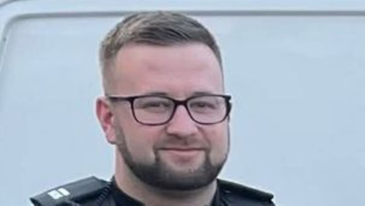 Special Sergeant Alex Rose in police uniform, volunteer officer who saved M6 crash victim