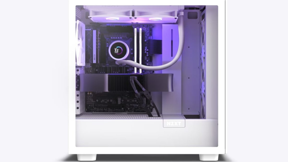 Gaming desktop computer representing NZXT Flex rental program at center of customer settlement
