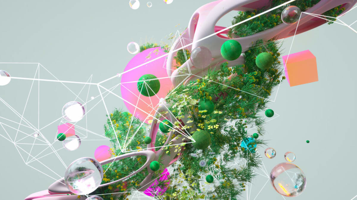 Scientist reviewing data on computer screen showing AI-generated drug discovery connections and research papers