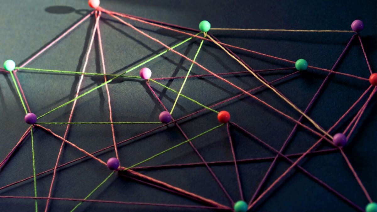 Geometric diagram showing points on a plane connected by lines representing mathematical distances