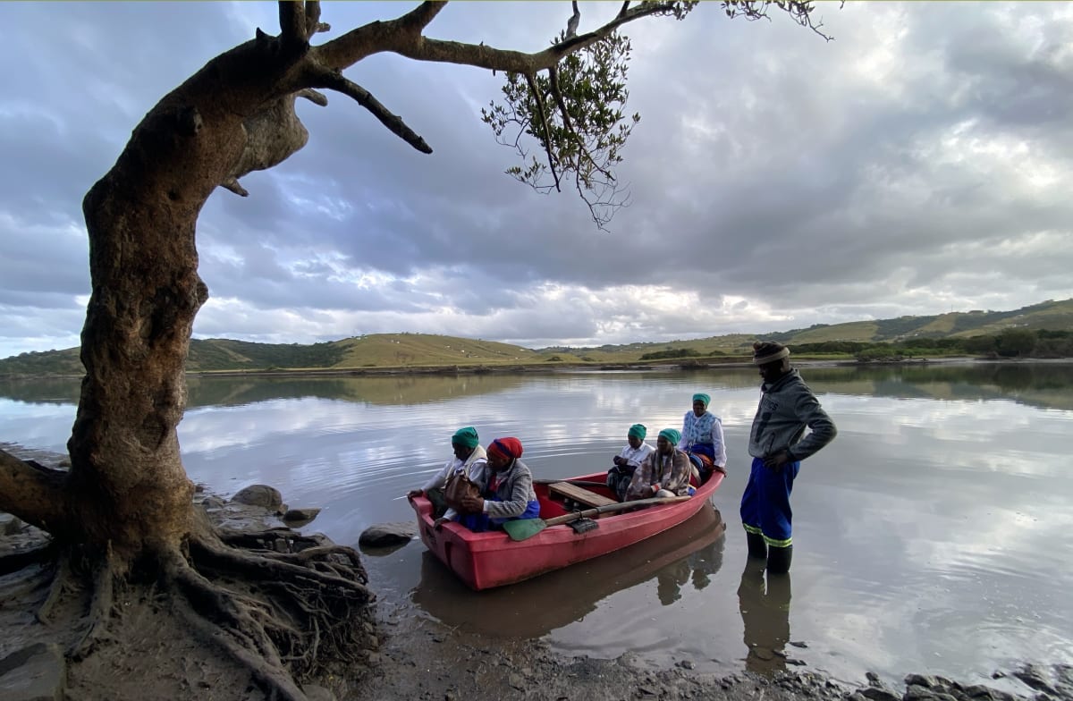 South African Elders Cross River With Smiles and Community - Image 3