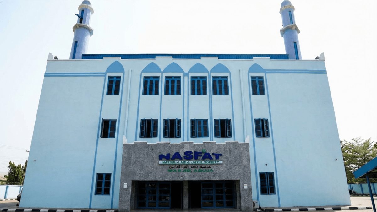 Muslims gathering for Eid al-Adha prayers and celebration in Nigeria community