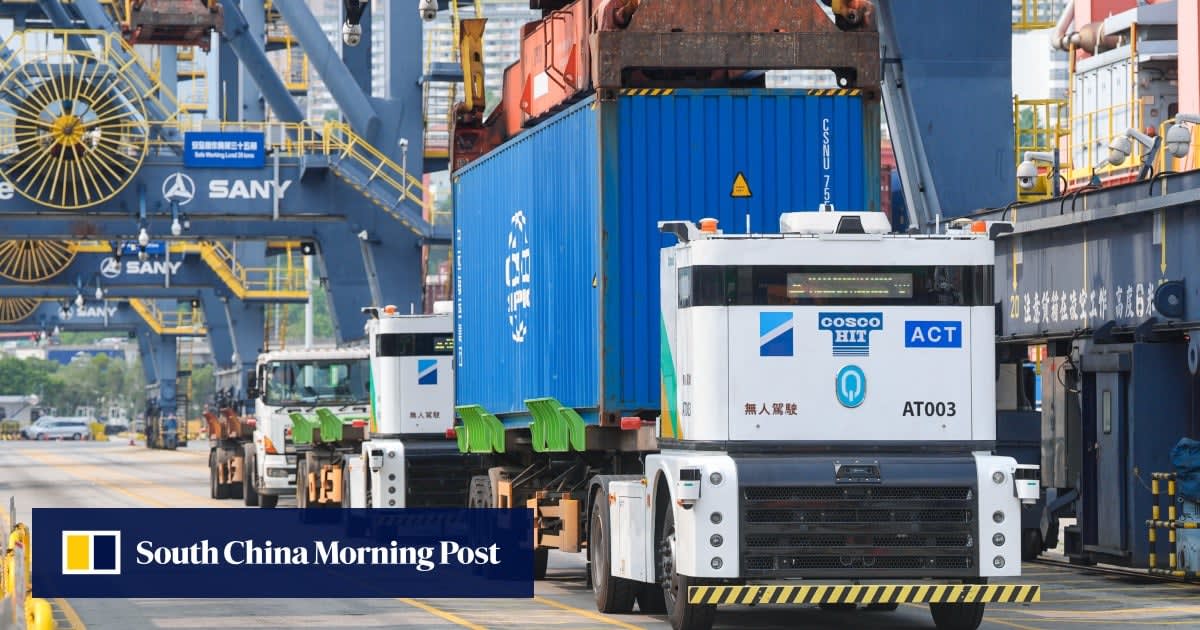 Hong Kong Port Deploys AI Trucks to Solve Labor Shortage