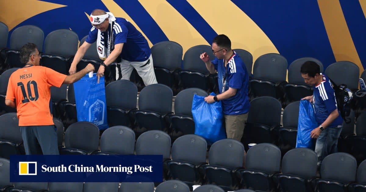 Japan Fans Clean Stadium After World Cup Draw in Texas