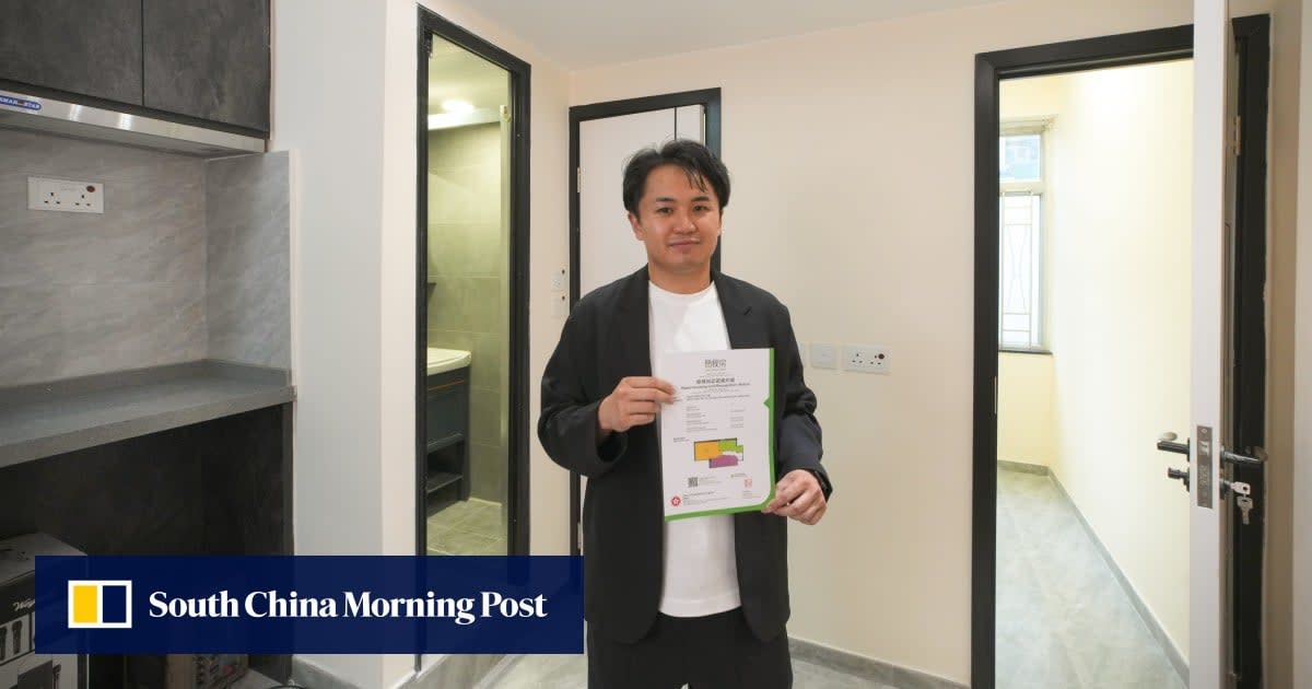 Renovated subdivided apartment in Hong Kong meeting new basic housing unit safety standards