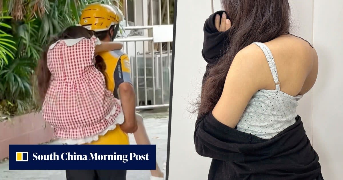 Young couple in China standing together, woman with scoliosis beside supportive boyfriend