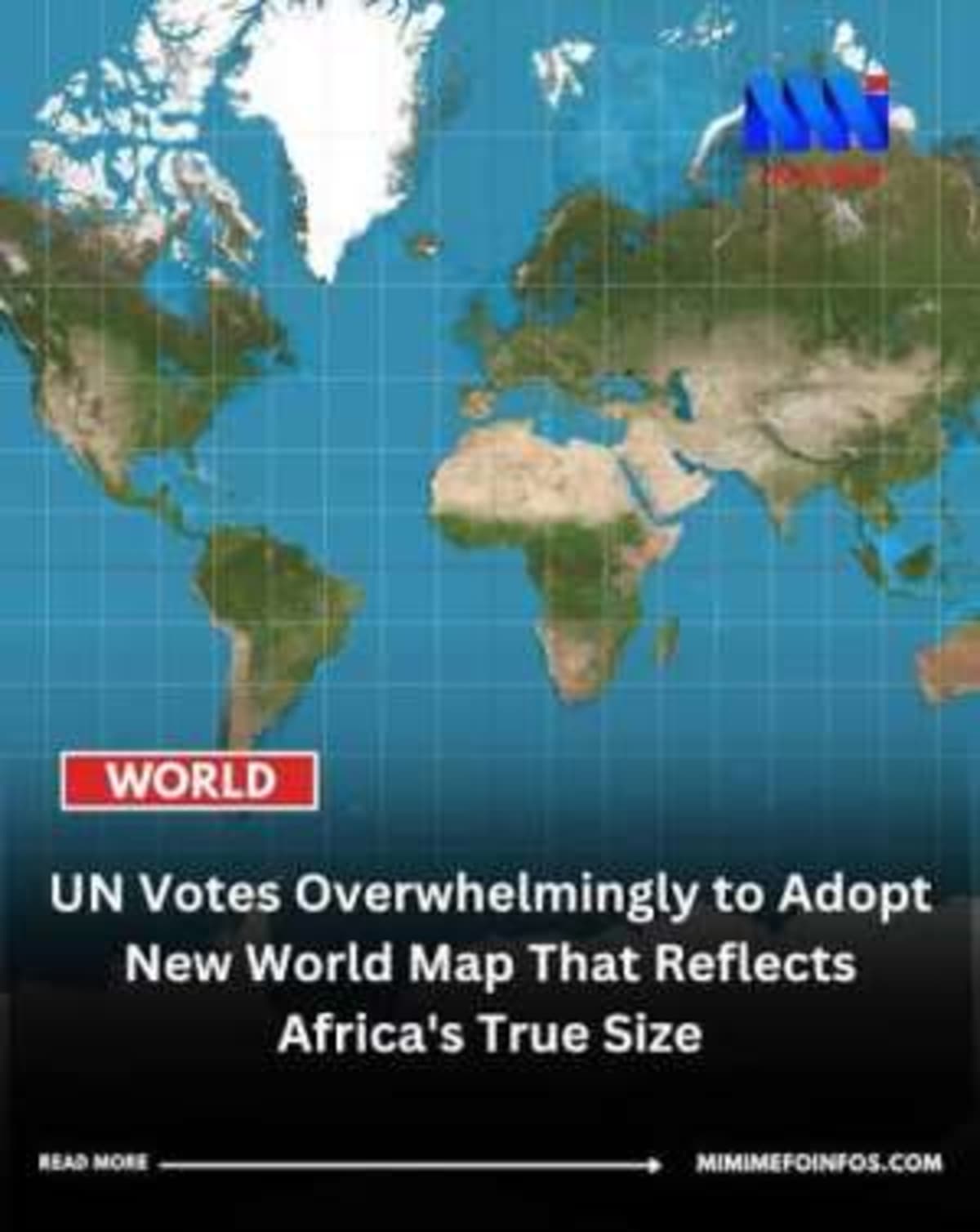 UN Backs Map Showing Africa's True Size - Image 2