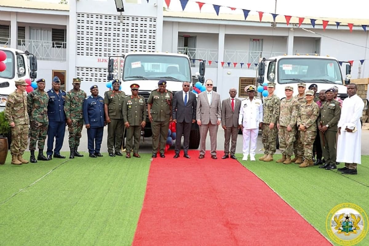 US Donates Heavy-Duty Trucks to Ghana Armed Forces