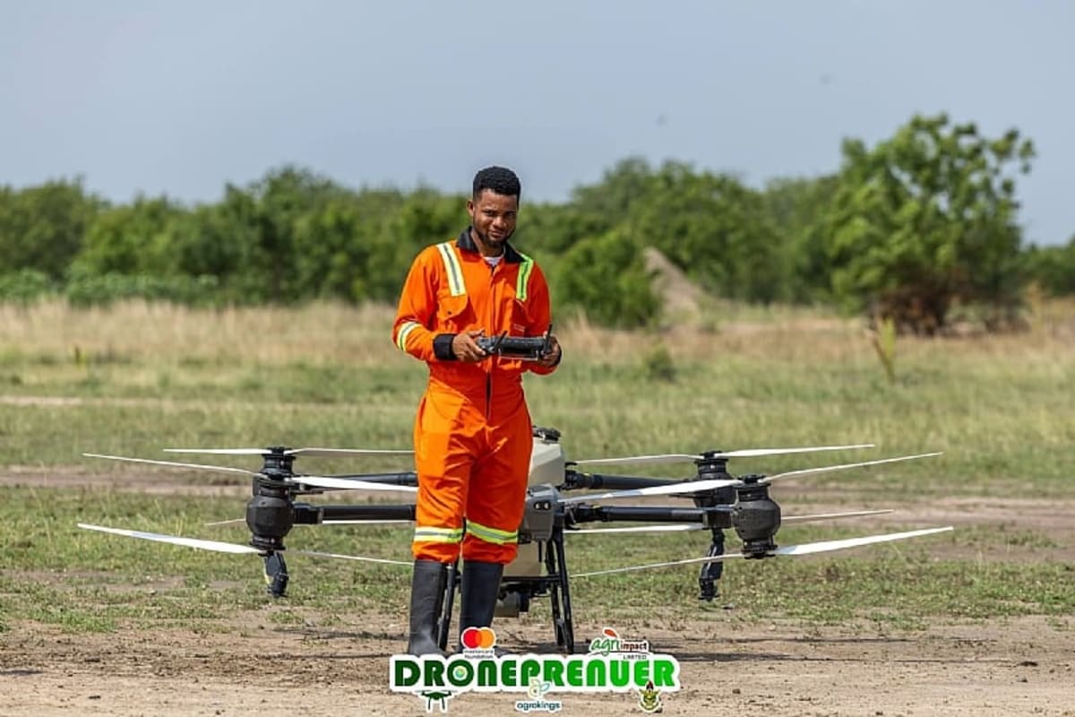 Ghana Farmer Becomes Certified Drone Pilot in Weeks