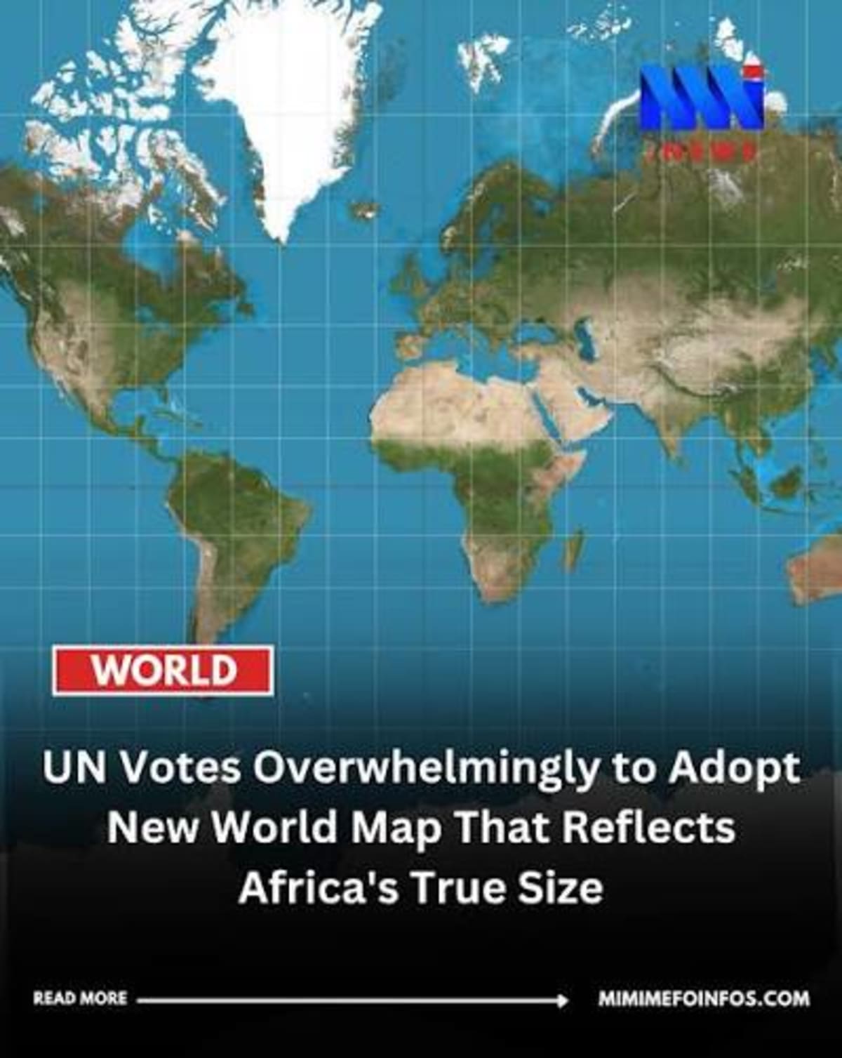 UN Backs Map Showing Africa's True Size