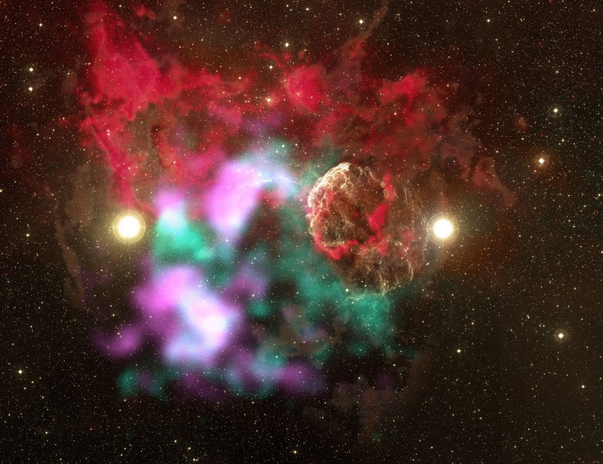 Twin Supernovas Found From Stars That Orbited Each Other