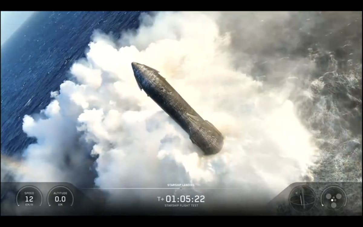 SpaceX Starship Floats Intact After Smoothest Ocean Landing