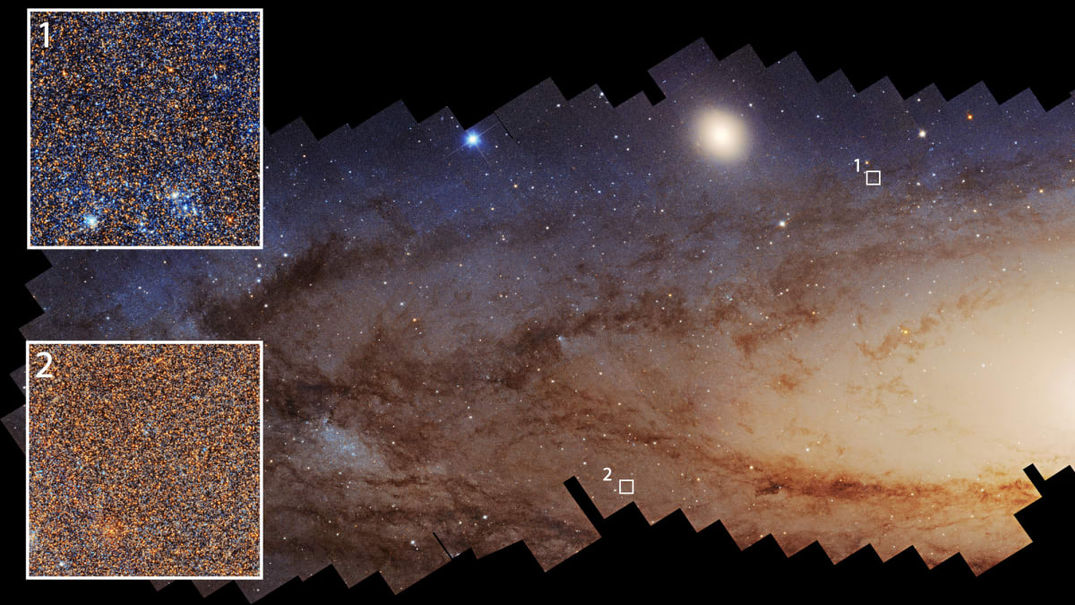 Hubble Maps 200M Stars as Andromeda Galaxy Winds Down