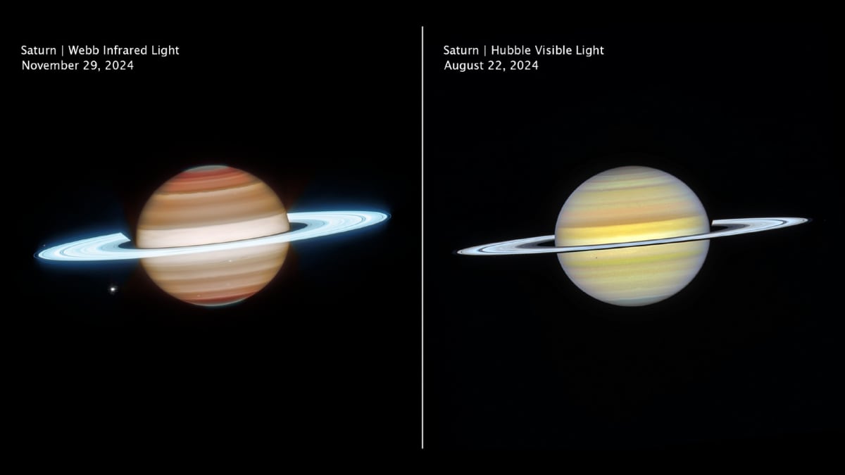NASA's Webb and Hubble Team Up for Best Saturn Views Yet - Image 2