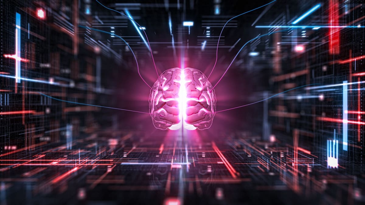 IBM quantum computer processor with glowing circuits representing quantum-enhanced artificial intelligence training technology