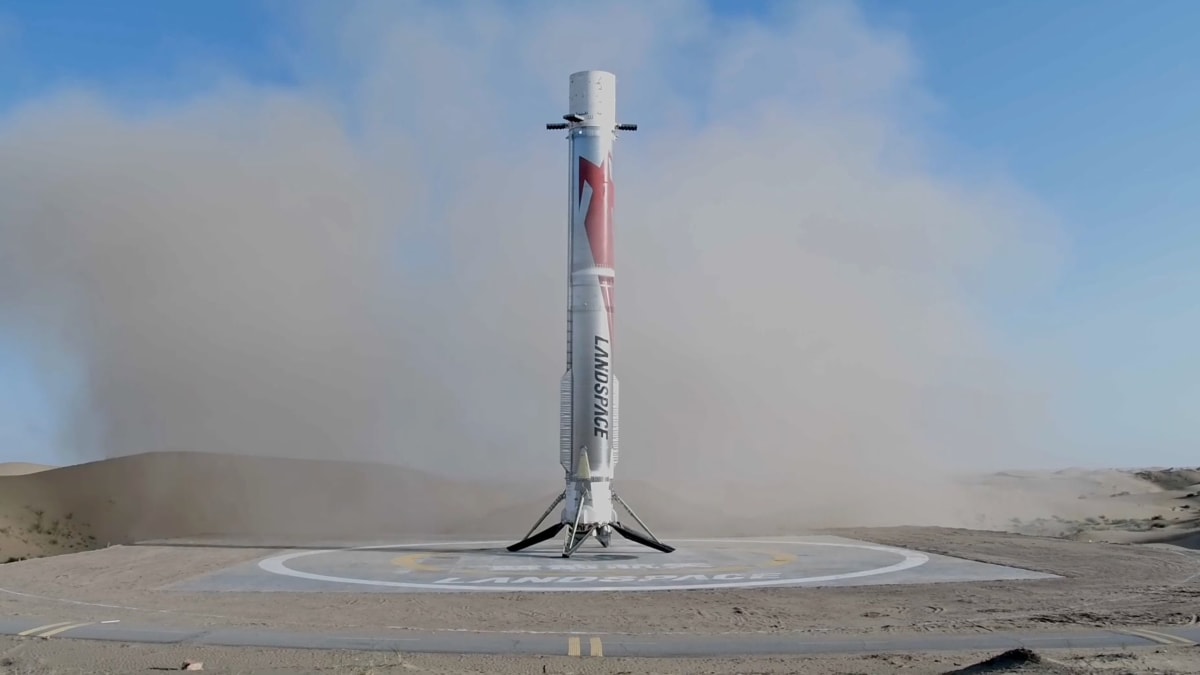 China's Private Rocket Lands Upright After Launch