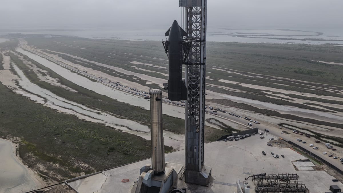 SpaceX Stacks Tallest Rocket Ever Built for Flight 12