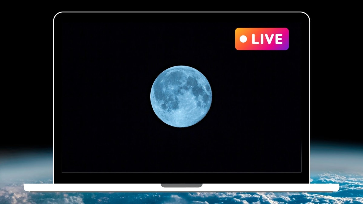 Full moon rising in night sky appearing smaller than usual during rare micromoon event