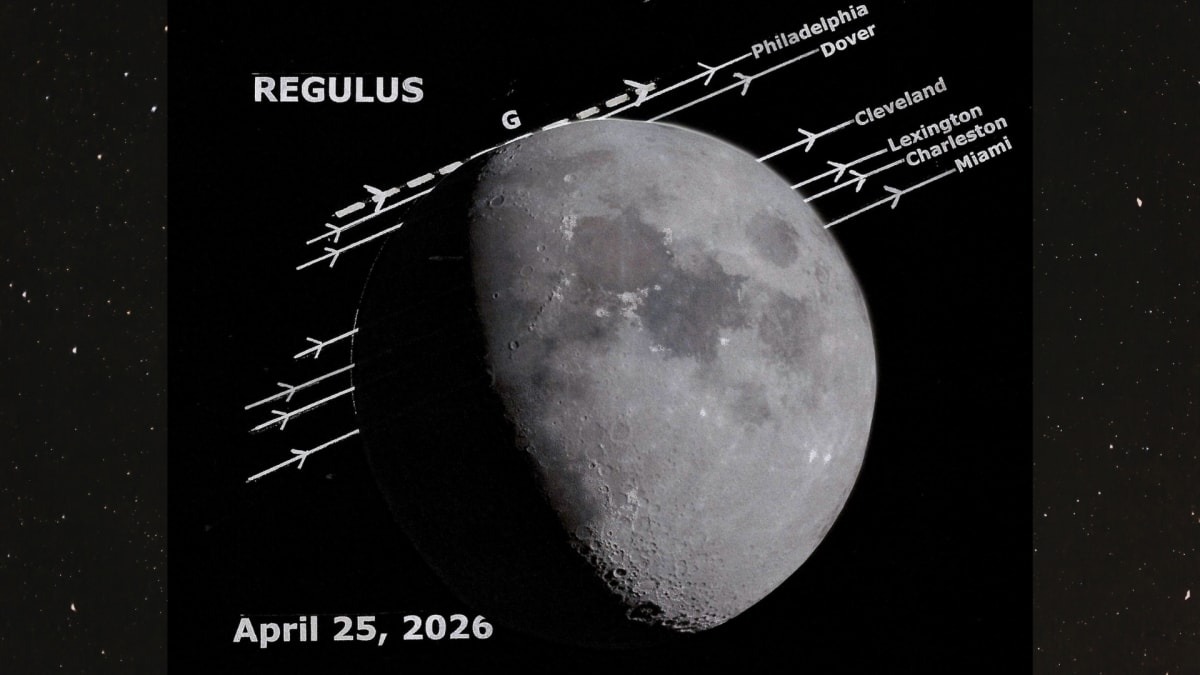 Moon Will Hide Brightest Star in Leo on April 25 - Image 4