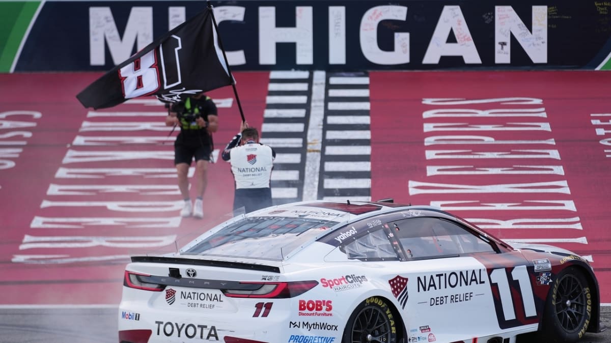 Denny Hamlin Wins Twice From Last Place, Ties NASCAR Legend