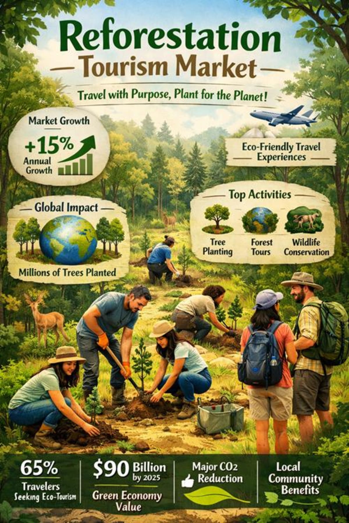 Reforestation Tourism to Triple by 2032, Hits $6.8B