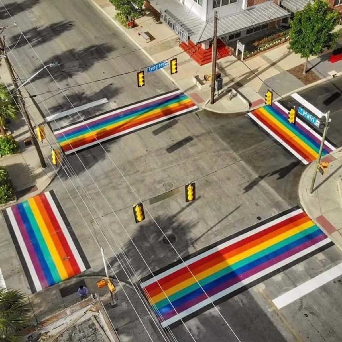 San Antonio Paints Rainbow Sidewalks After State Ban - Image 2