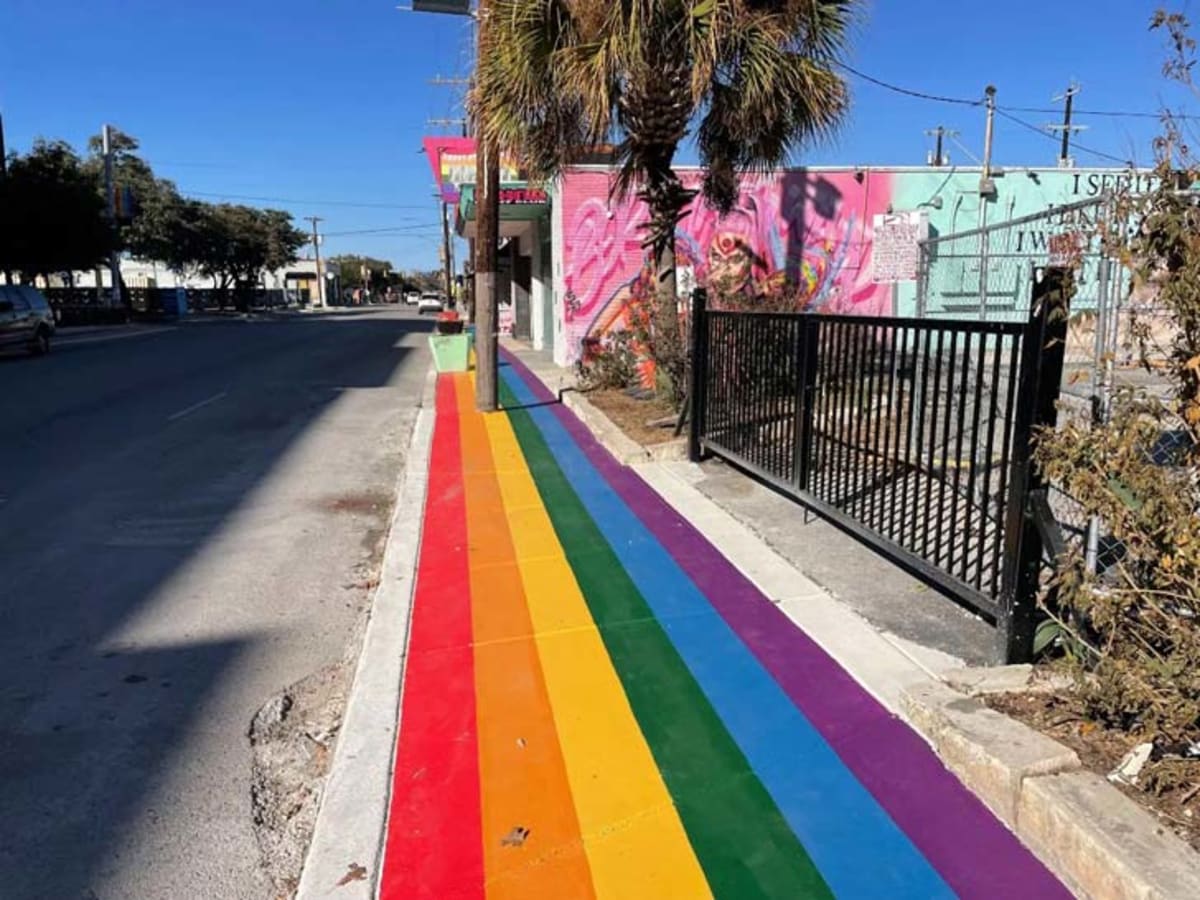 San Antonio Paints Rainbow Sidewalks After State Ban - Image 3