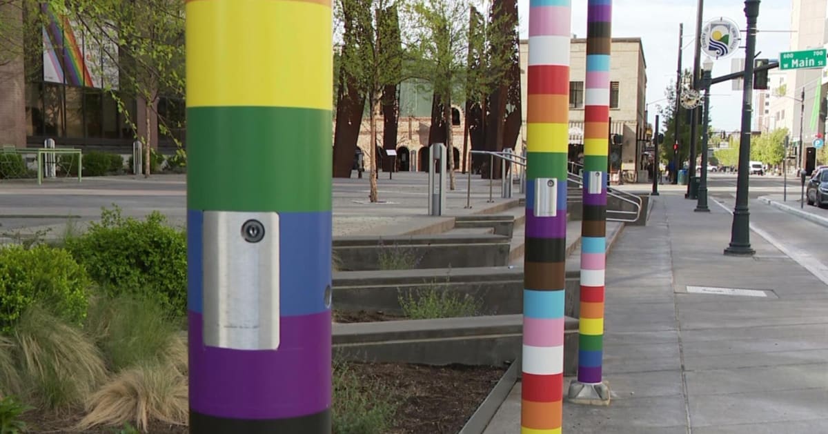 Boise Wraps Flagpoles in Rainbow After Pride Flag Ban