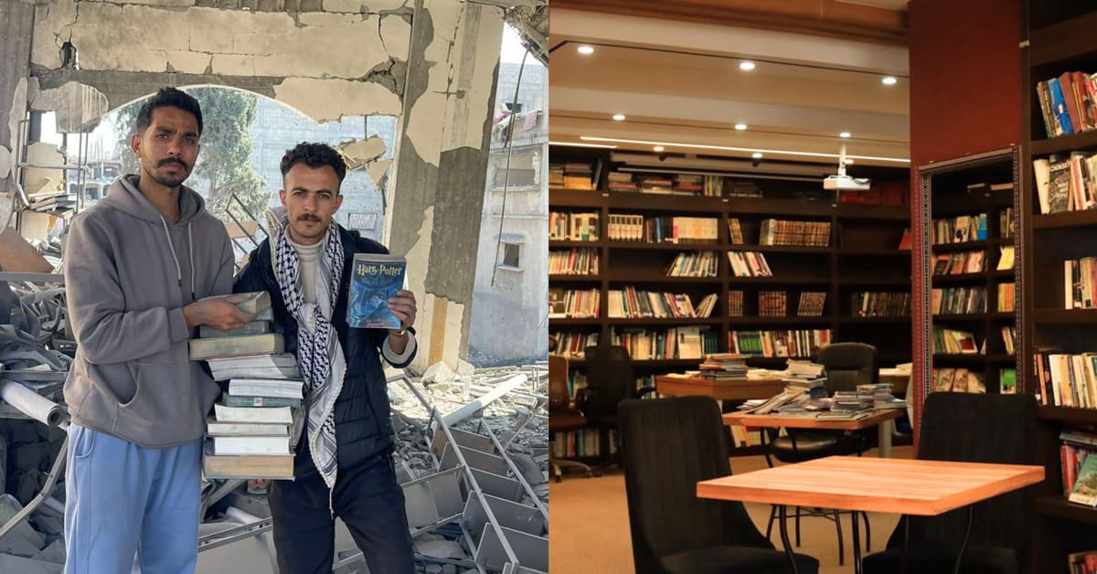 Gaza's Phoenix Library Opens With Books Found in Rubble