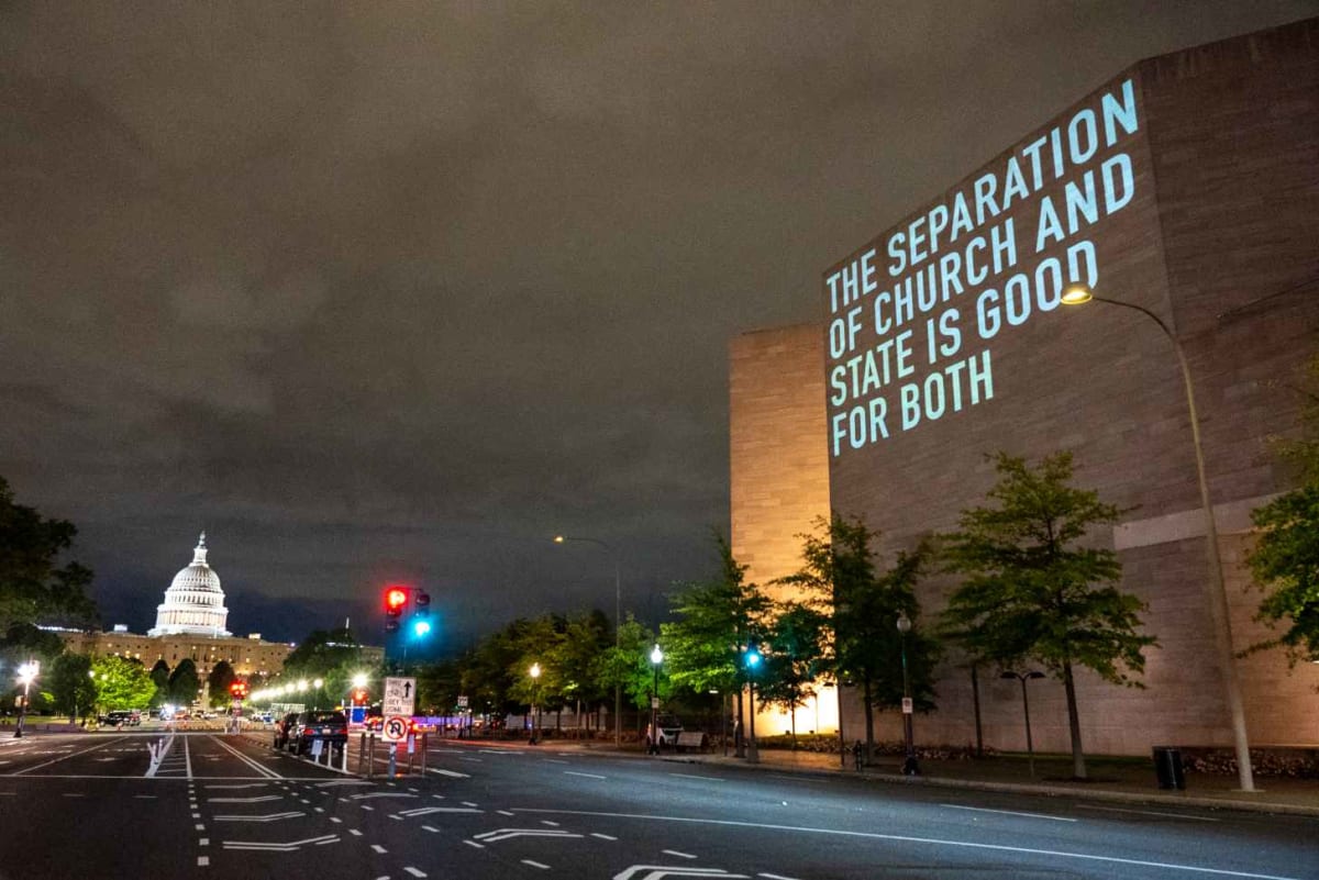 Interfaith Leaders Project Messages on DC's National Mall - Image 3
