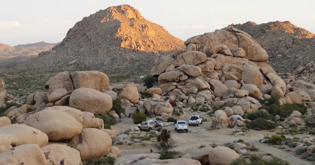Aerial view of undeveloped public land near Boulder City Nevada protected from construction