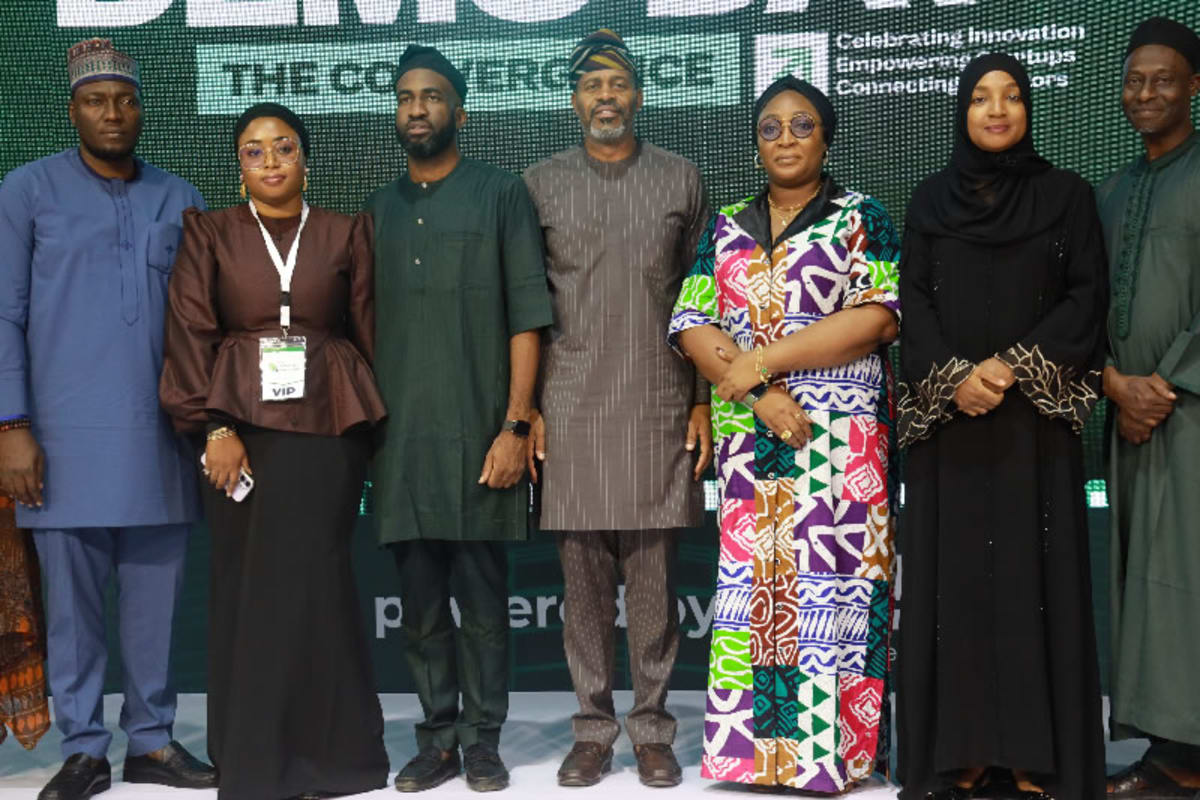 Nigerian entrepreneurs presenting telecom infrastructure solutions at Ilorin Innovation Hub Demo Day event