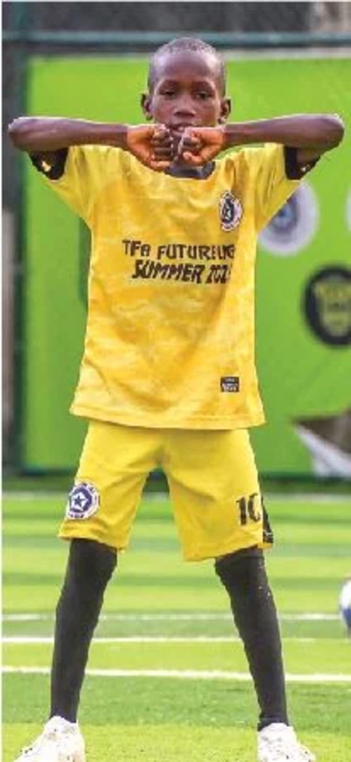 8-Year-Old Samson Shows Nigeria's Football Future Is Bright