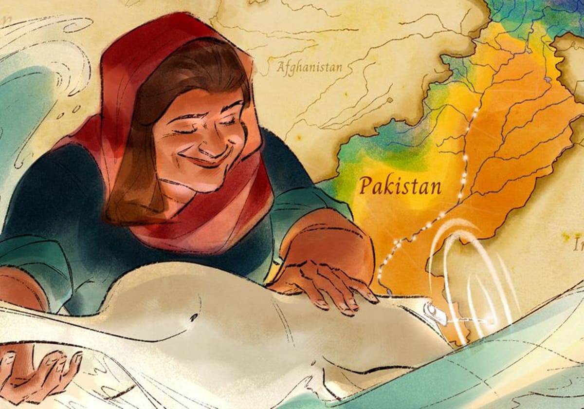 Digital illustration of Marie Maynard Daly, first African American woman with chemistry PhD