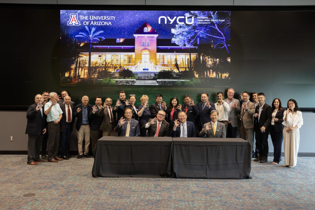University leaders from Arizona and Taiwan sign semiconductor education partnership agreement at ceremony