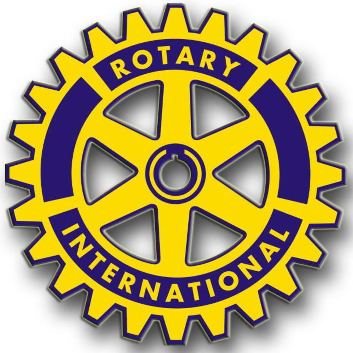 ** Rotary Club members and hospital staff at solar panel installation ceremony in Abuja, Nigeria