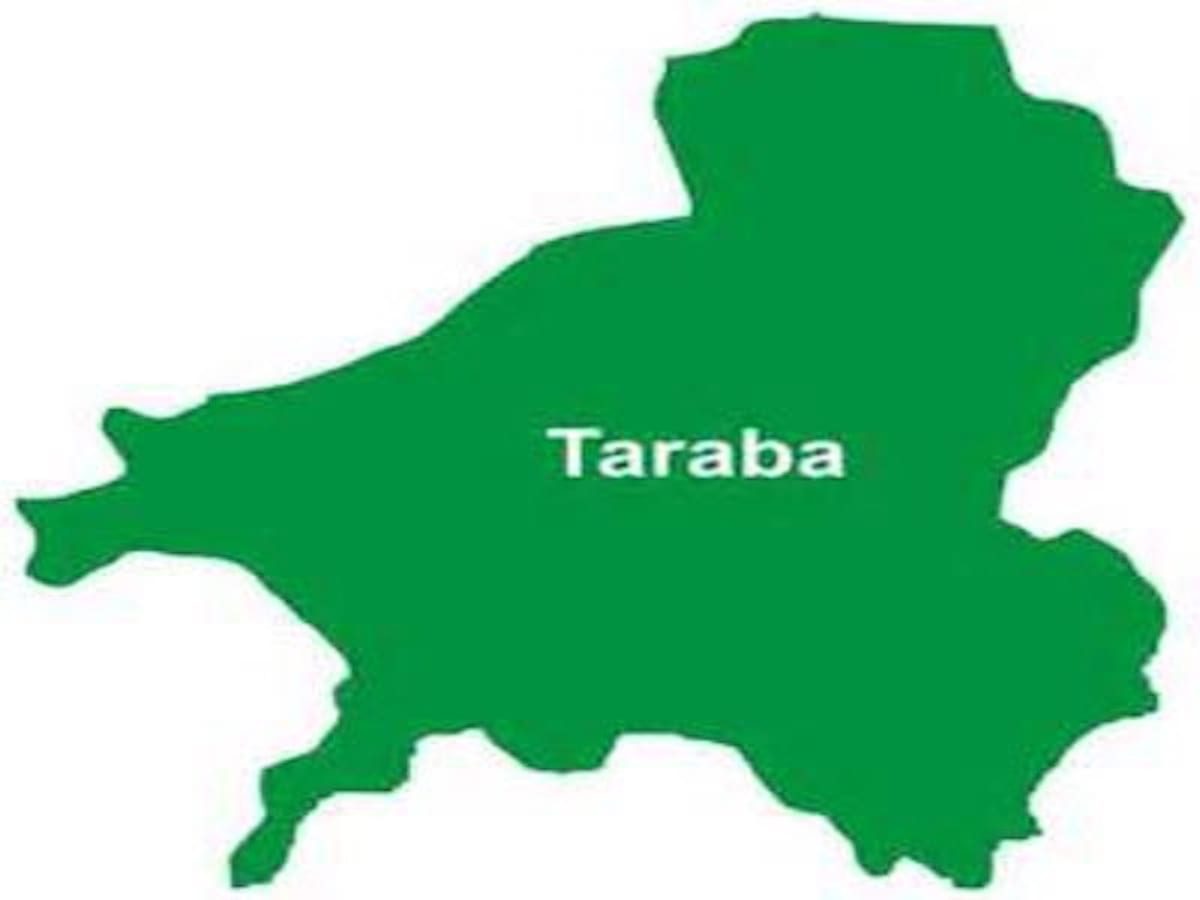 Map showing Taraba State in northeastern Nigeria with natural resources and agricultural regions