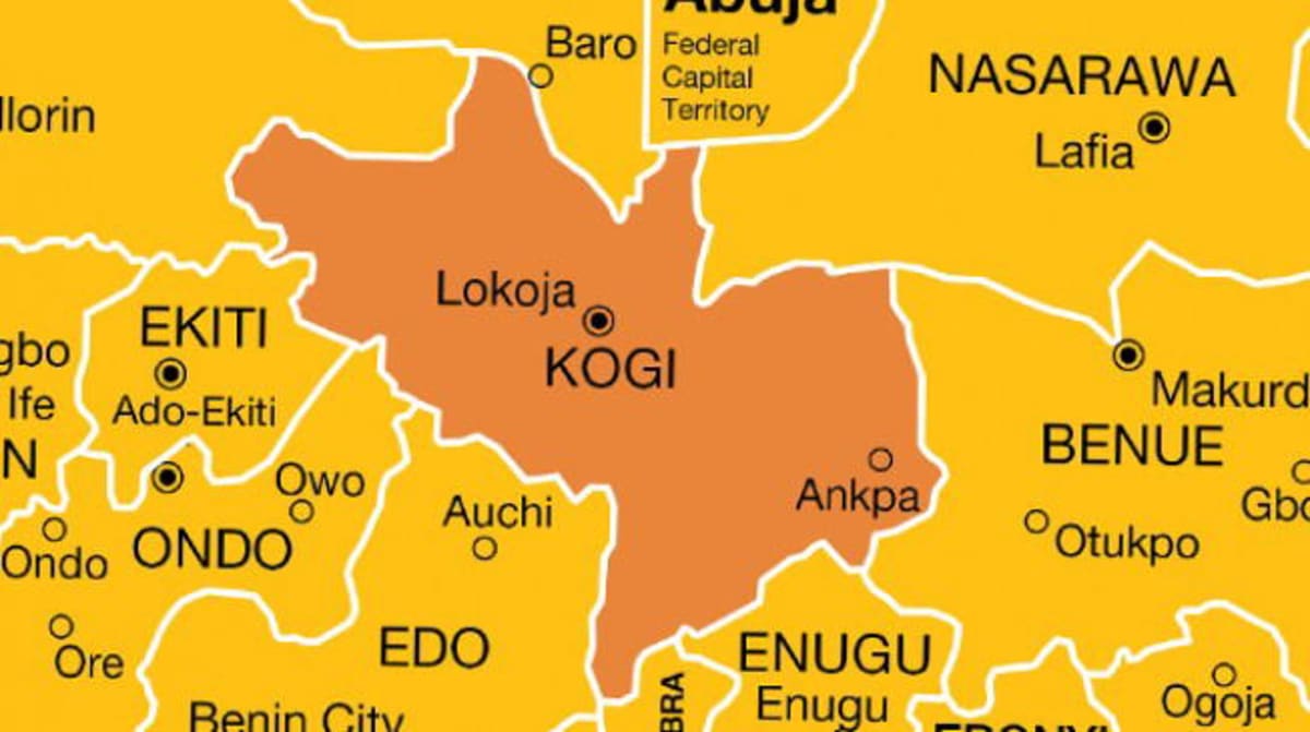 Map showing Kogi State Nigeria where all 23 orphanage kidnapping victims were rescued safely