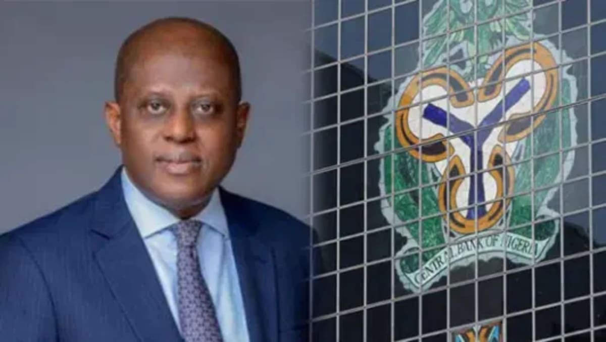 Nigerian currency naira bills with upward trending financial chart showing reserve growth