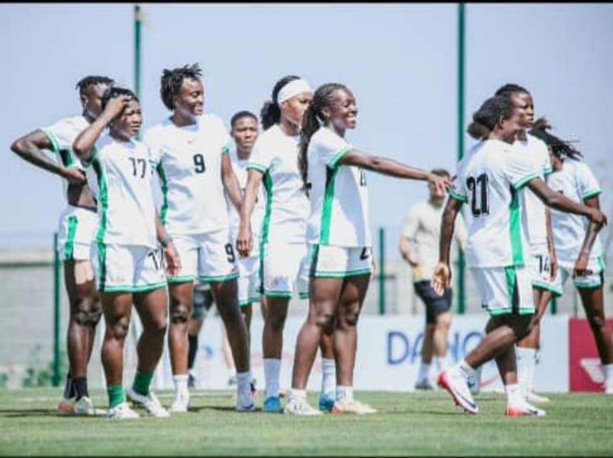 Nigeria's Super Falcons women's football team preparing for international tournament matches