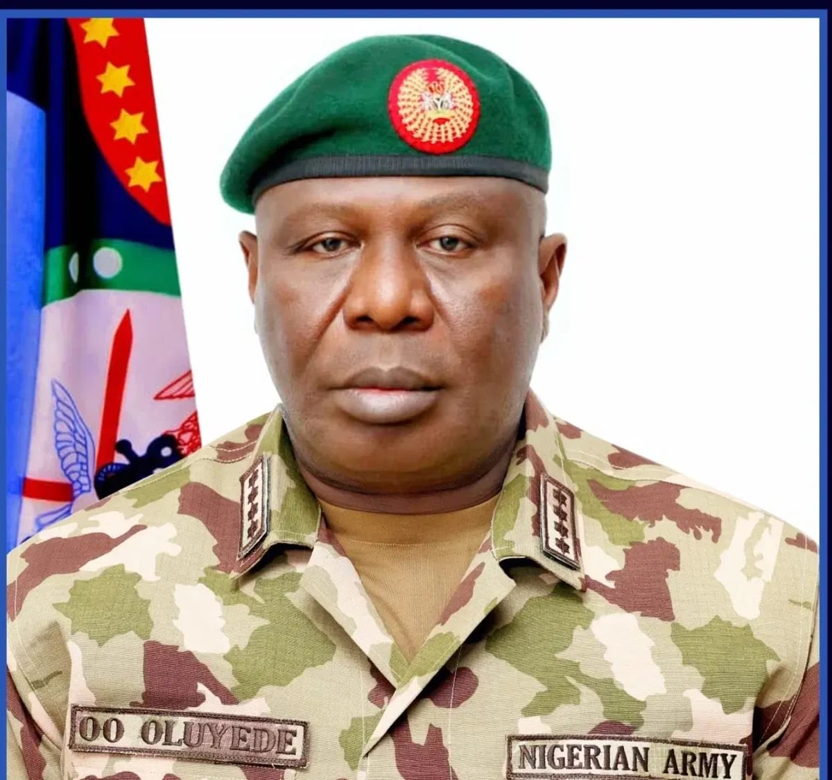 General Olufemi Oluyede, Nigeria's Chief of Defence Staff, in military uniform