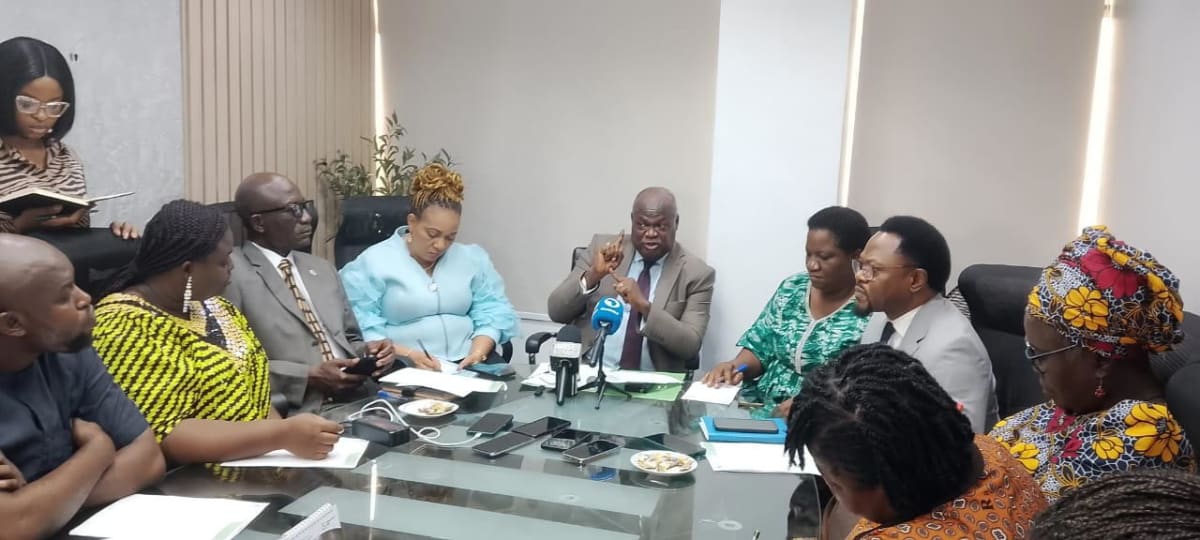 Healthcare workers and officials at the GIFSHIP health insurance program launch in Lagos, Nigeria